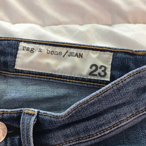Rag and Bone jeans dark wash high rise skinny - Picture 5 of 5